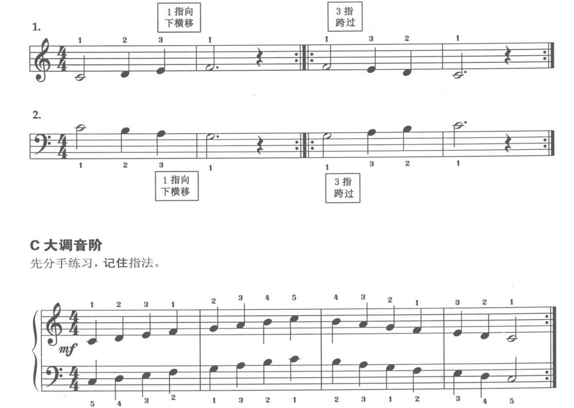 大调音阶练习
